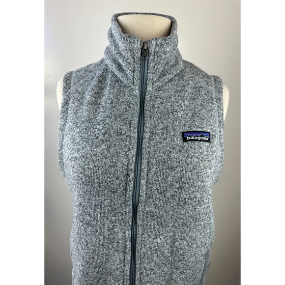 Patagonia Better Sweater Vest Jacket Fleece Full Zip Gray Women's Size Small - Picture 8 of 16